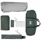 Sofort Zelt Olivegrün 365 x 280 x 200 cm Polyester und Stahl