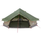 Tipi Zelt mit Dach Grün 800 x 800 x 430 cm Polyester und Stahl