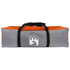 Tipi Zelt mit Dach Grau und Orange 800 x 800 x 430 cm