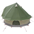 Tipi Zelt mit Dach Grün 250 x 250 cm Polyester und Stahl
