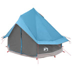 Tipi Zelt mit Dach Blau 250 x 250 cm Polyester und Stahl