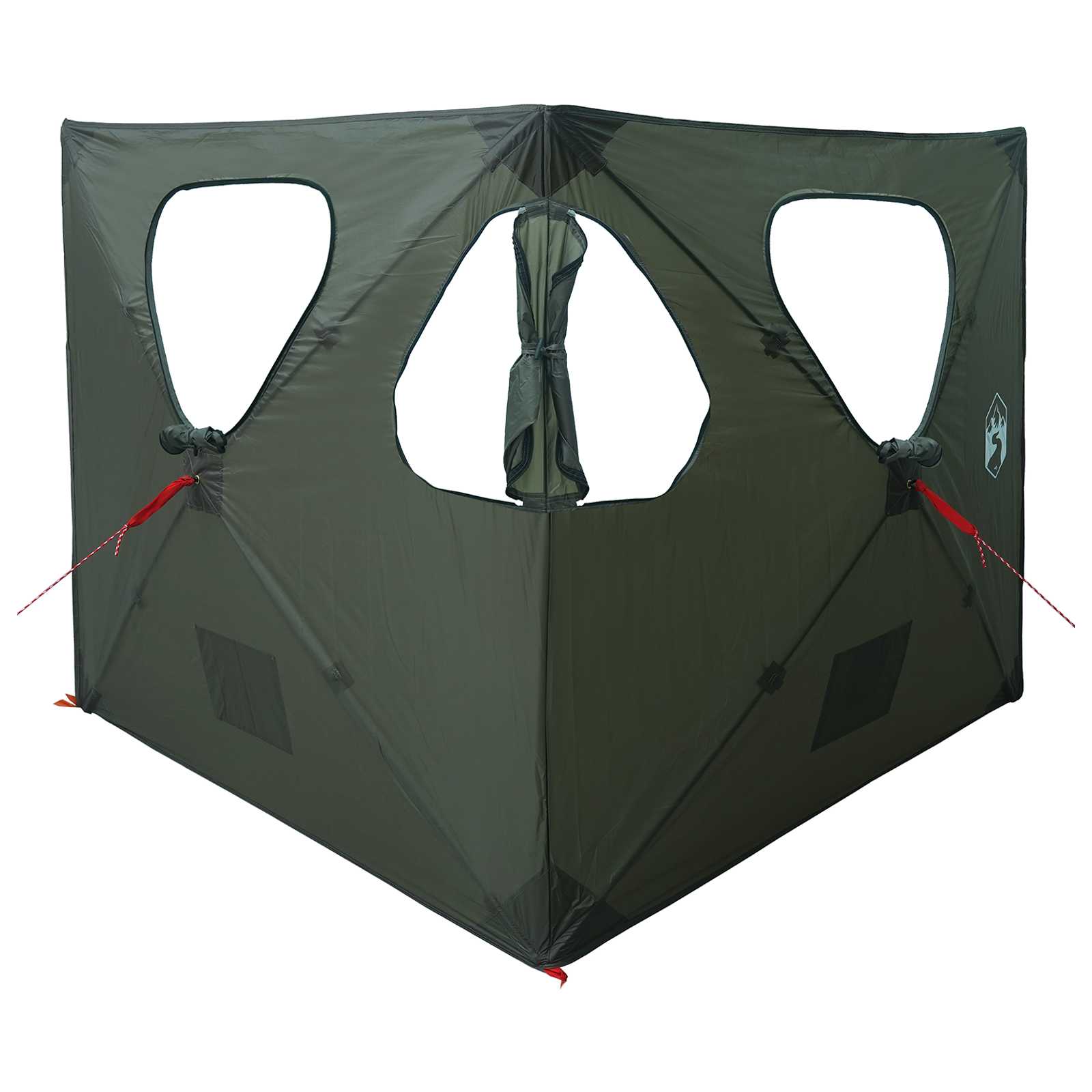 Huntingzelt Olivegrün 145 x 145 x 150 cm Polyester und Stahl