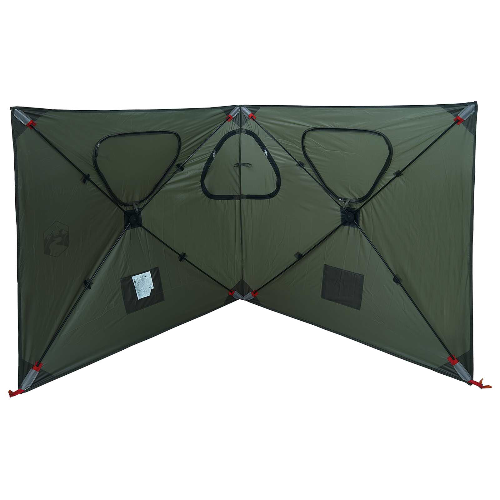 Huntingzelt Olivegrün 145 x 145 x 150 cm Polyester und Stahl