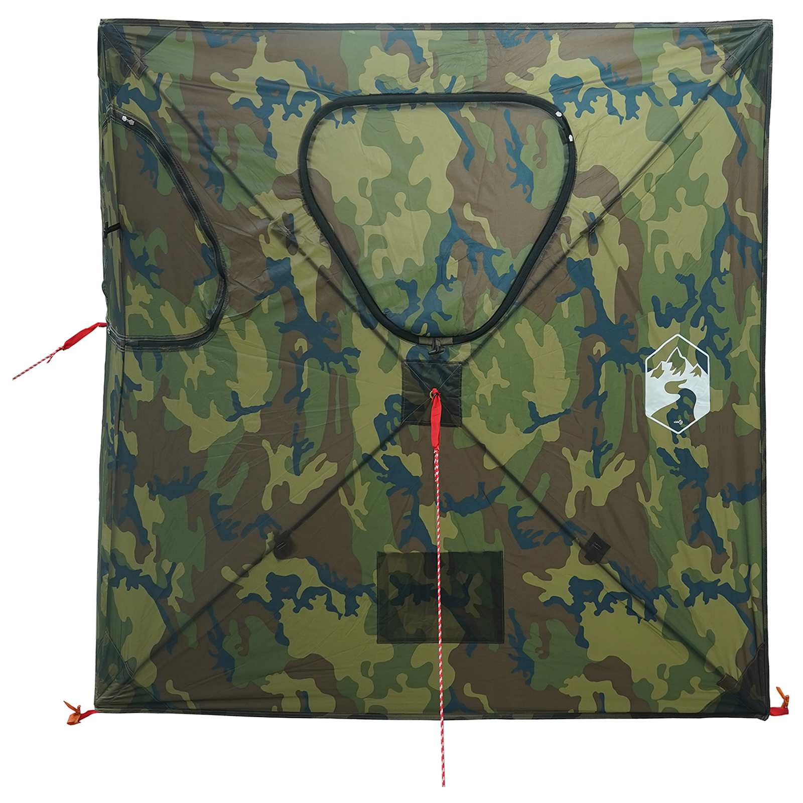 Huntingzelt Tarnung 145 x 145 x 150 cm Polyester und Stahl