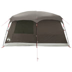 Familienzelt mit Dach Braun Grau 320 x 210 x 180 cm Polyester