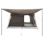 Familienzelt mit Dach Braun Grau 380 x 260 x 190 cm Polyester