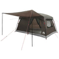 Familienzelt Braun Grau 420 x 305 x 200 cm Polyester und Stahl