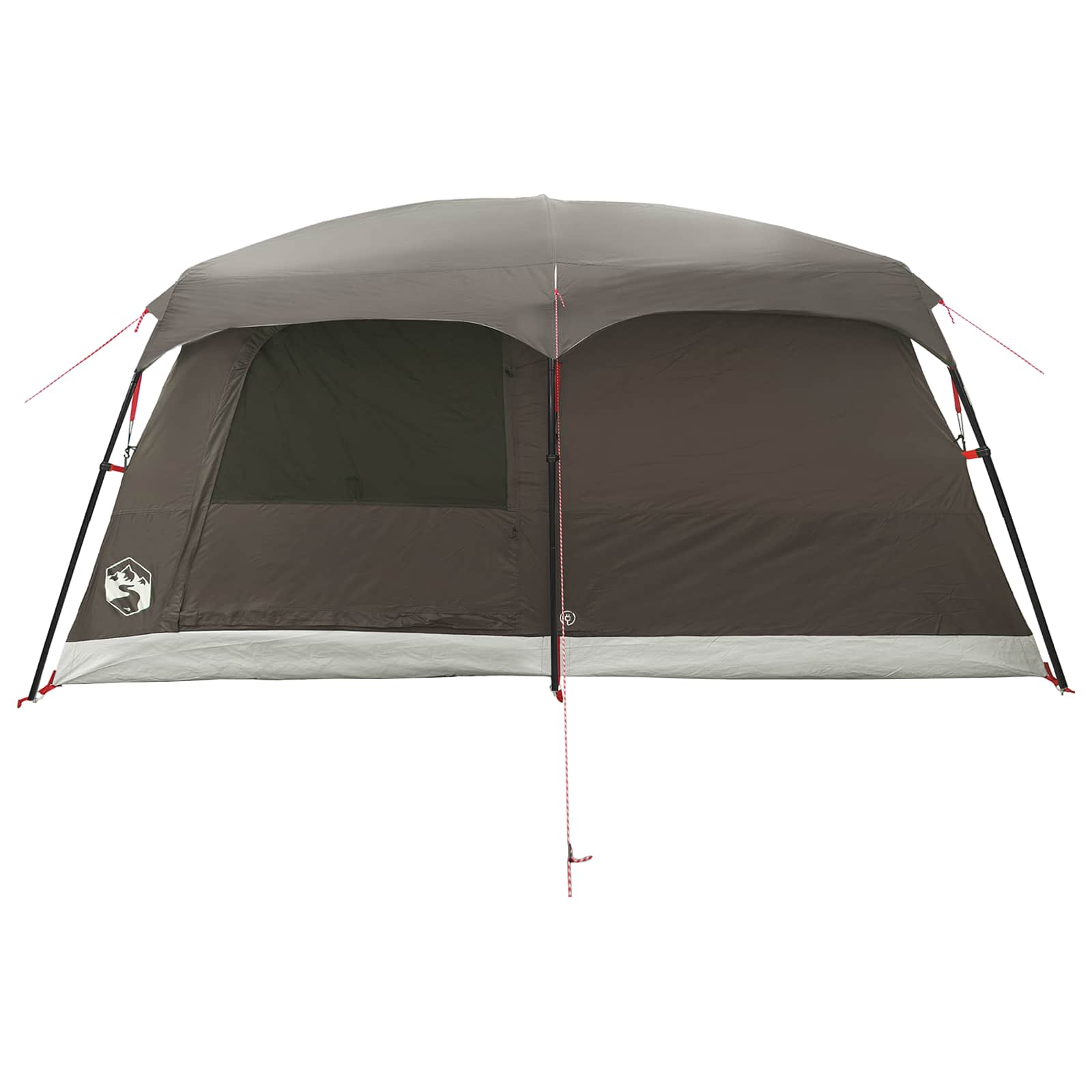 Familienzelt Braun Grau 500 x 400 x 230 cm Polyester und Stahl