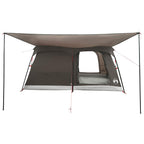 Familienzelt Braun Grau 500 x 400 x 230 cm Polyester und Stahl