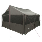 Familienzelt Braun grau 450 x 400 x 265 cm Polyester und Stahl
