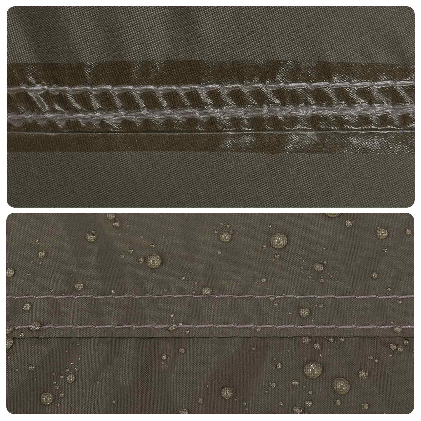 Tunnelzelt Braun Grau 427 x 305 x 205 cm Polyester und Stahl