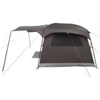 Tunnelzelt Braun Grau 427 x 305 x 205 cm Polyester und Stahl