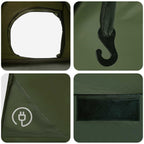 Sofort Zelt Olive Grün 305 x 215 x 140 cm Polyester und Stahl