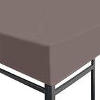 Pavillon Abdeckung Taupe 300 x 300 cm Polyester und Stahl