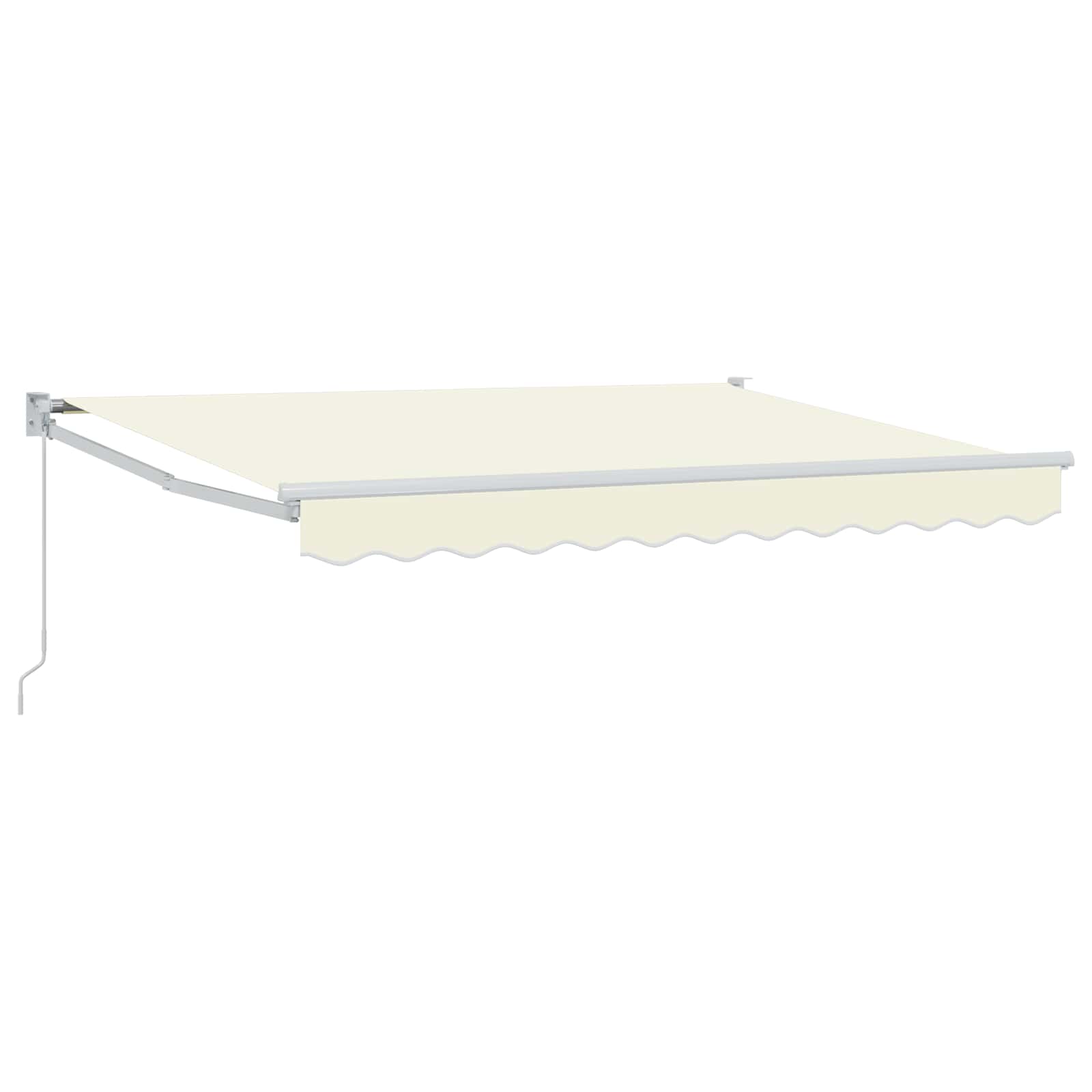 Einziehbare Markise Creme 3 x 2 m 100% Polyester und Aluminium
