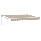 Einziehbare Markise Beige 3,5 x 2 m
