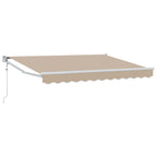 Elektrische ausziehbare Markise Beige 3,5 x 2 m