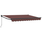 Einziehbare Markise Braun 3,5 x 2 m