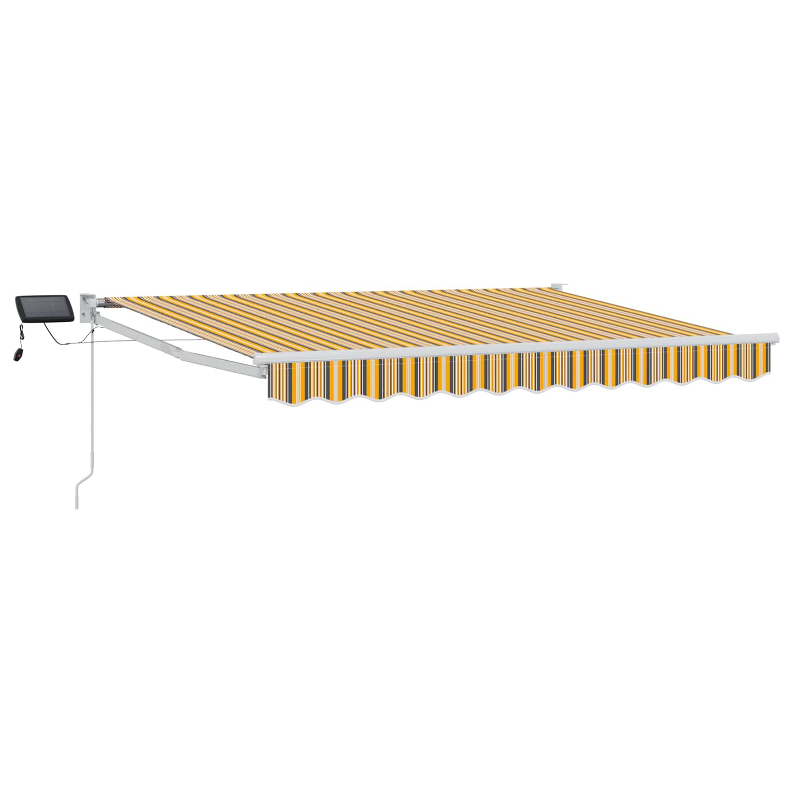 Manuelle Gelenkarmmarkise mit LEDs 3,5 x 2 m
