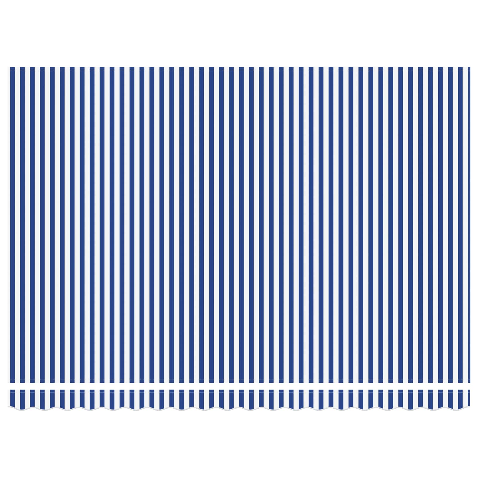 Manuelle Gelenkarmmarkise mit LEDs Blau und Weiß 5 x 3 m