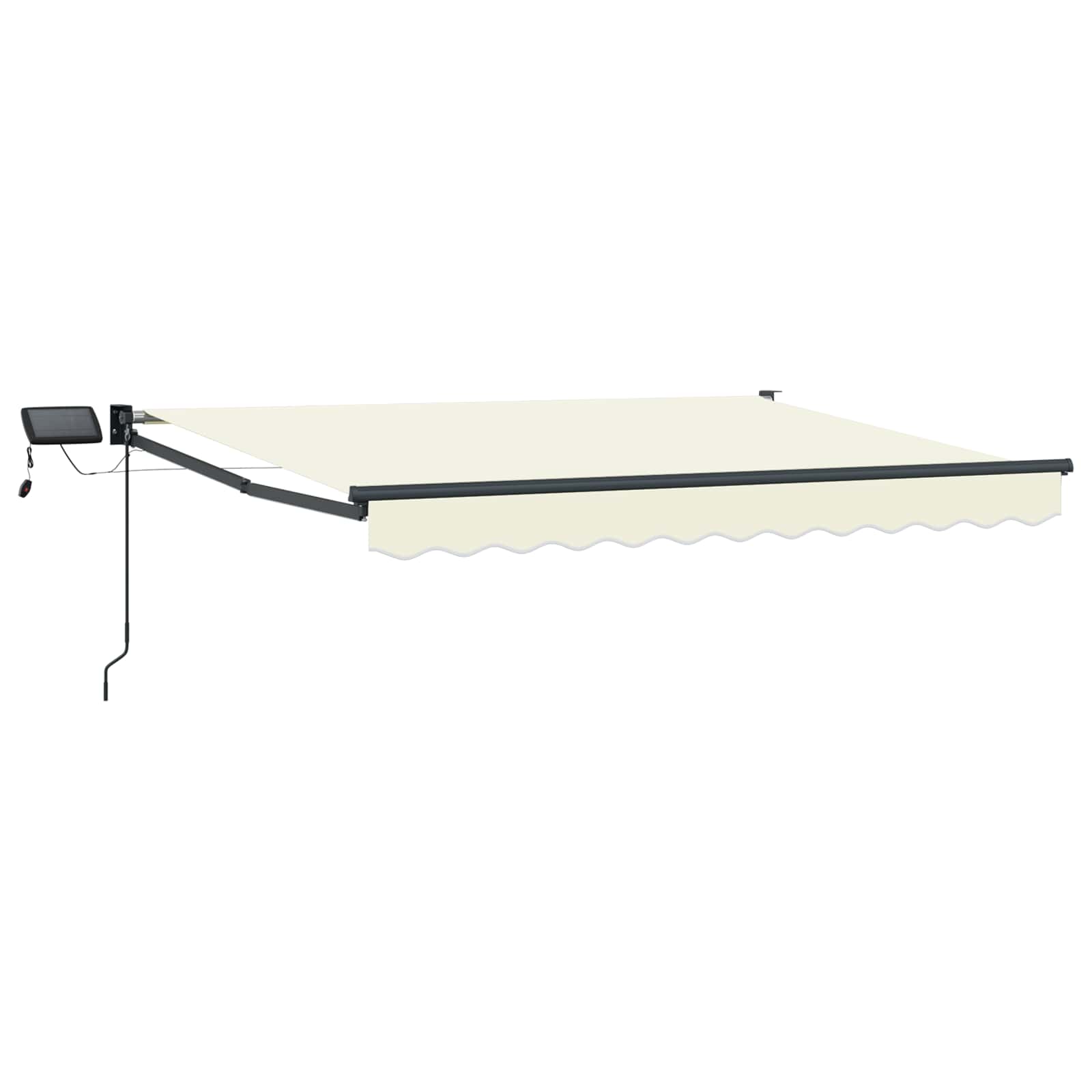 Manuelle Gelenkarmmarkise mit LEDs 3,5 x 2 m