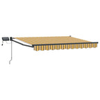 Manuelle Gelenkarmmarkise mit LEDs 3,5 x 2 m
