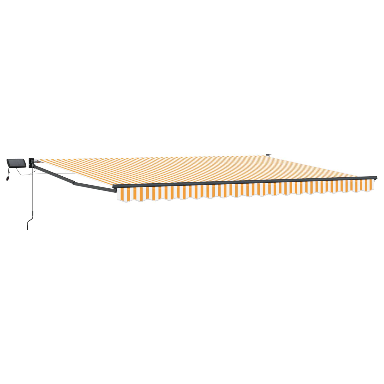 Manuelle Gelenkarmmarkise mit LEDs 4 x 2 m