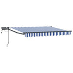 Manuelle Gelenkarmmarkise mit LEDs 3 x 2,5 m