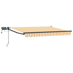 Manuelle Gelenkarmmarkise mit LEDs 3 x 2,5 m