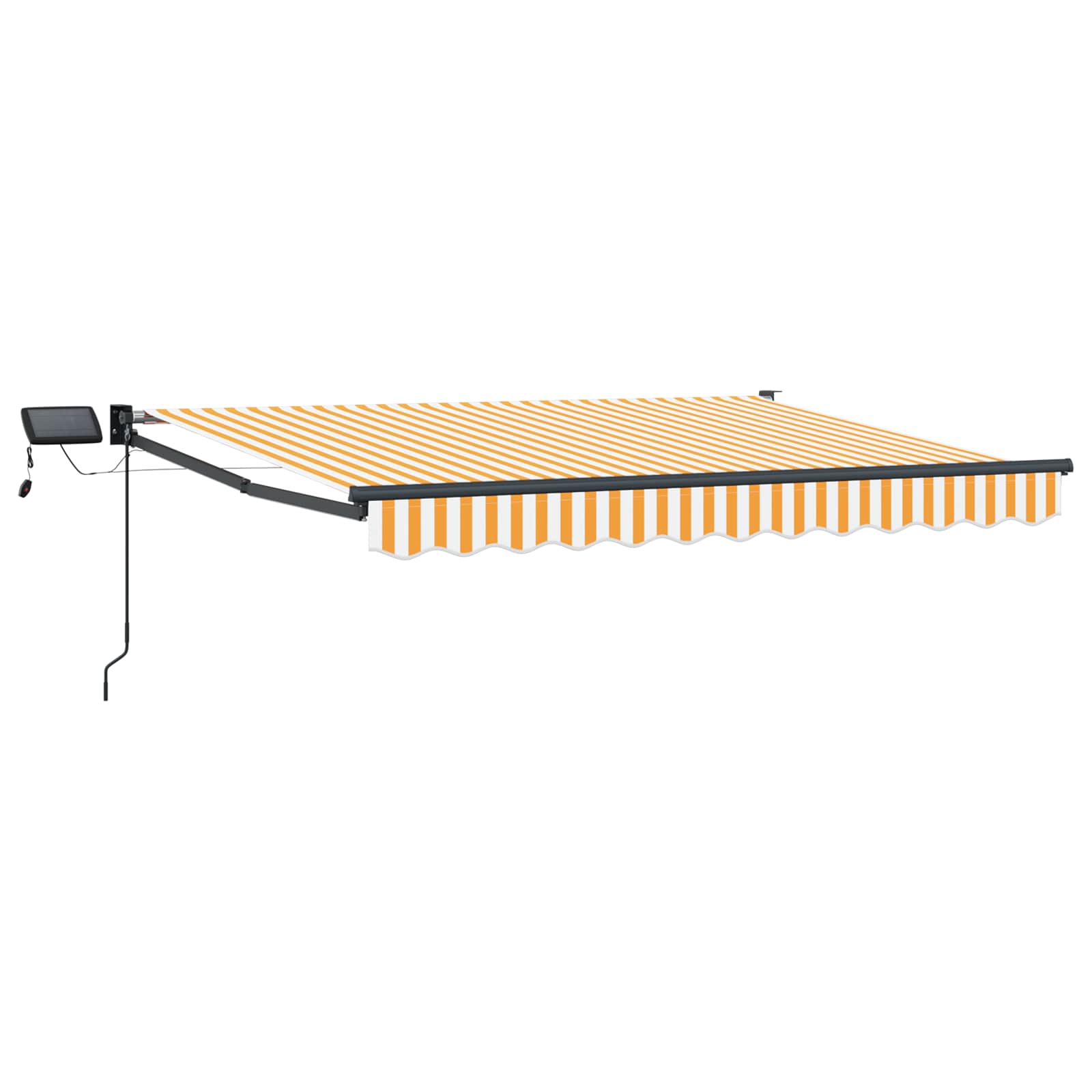 Manuelle Gelenkarmmarkise mit LEDs 3 x 2,5 m