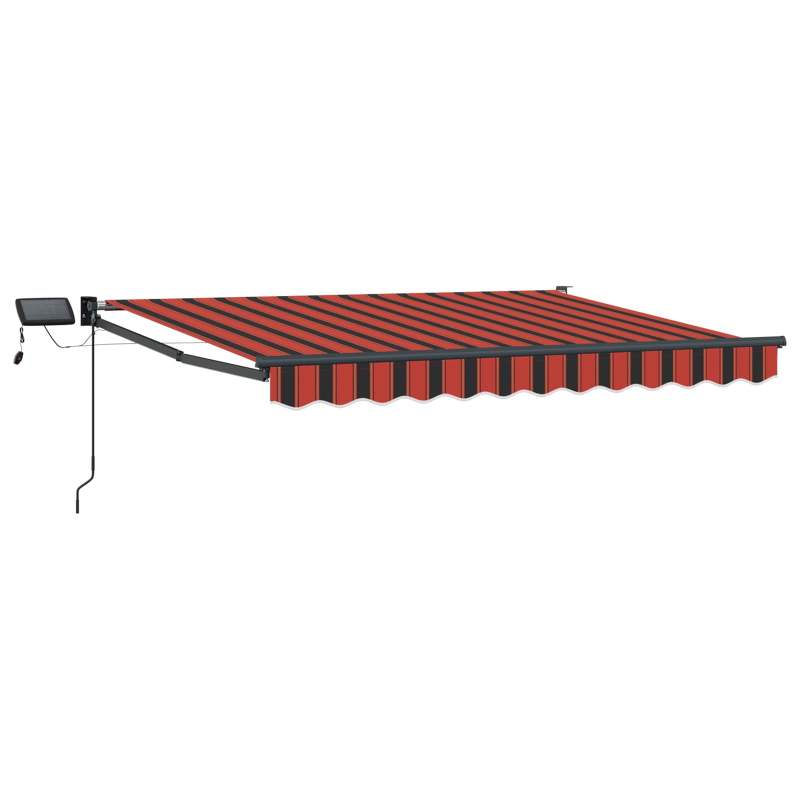 Manuelle Gelenkarmmarkise mit LEDs 3 x 2,5 m