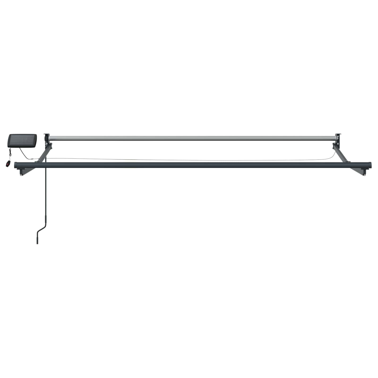 Manuelle Gelenkarmmarkise mit LEDs 3 x 2,5 m