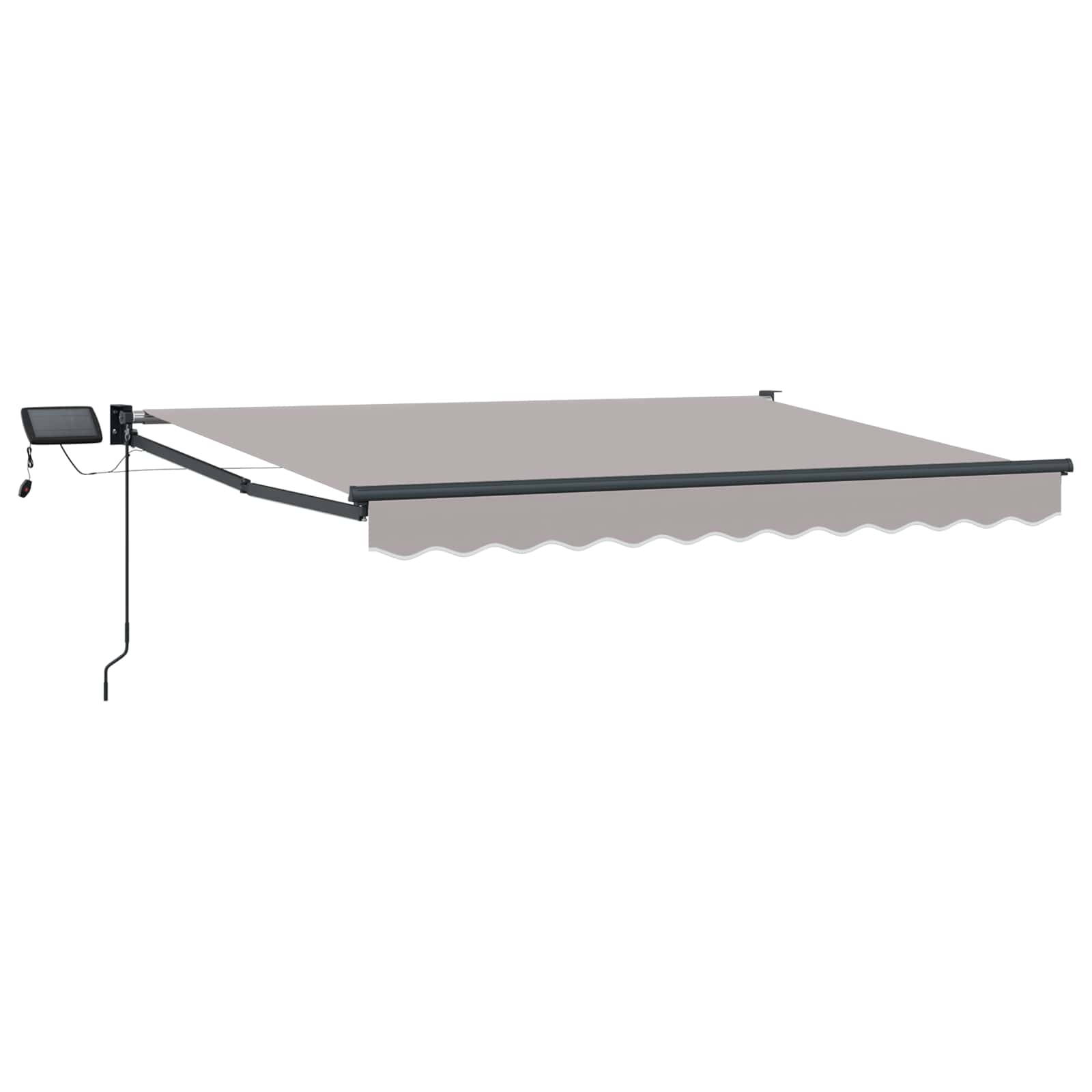 Manuelle Gelenkarmmarkise mit LEDs 3 x 2,5 m