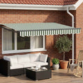 Manuelle Gelenkarmmarkise mit LEDs 3 x 2,5 m