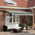 Manuelle Gelenkarmmarkise mit LEDs 3,5 x 2,5 m