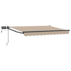 Manuelle Gelenkarmmarkise mit LEDs 3,5 x 2,5 m