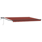 Manuelle Gelenkarmmarkise mit LEDs 4,5 × 3 m