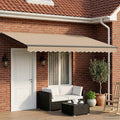 Manuelle Gelenkarmmarkise mit LEDs 4,5 × 3 m