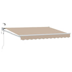 Elektrische ausziehbare Markise Beige 3,5 x 2 m