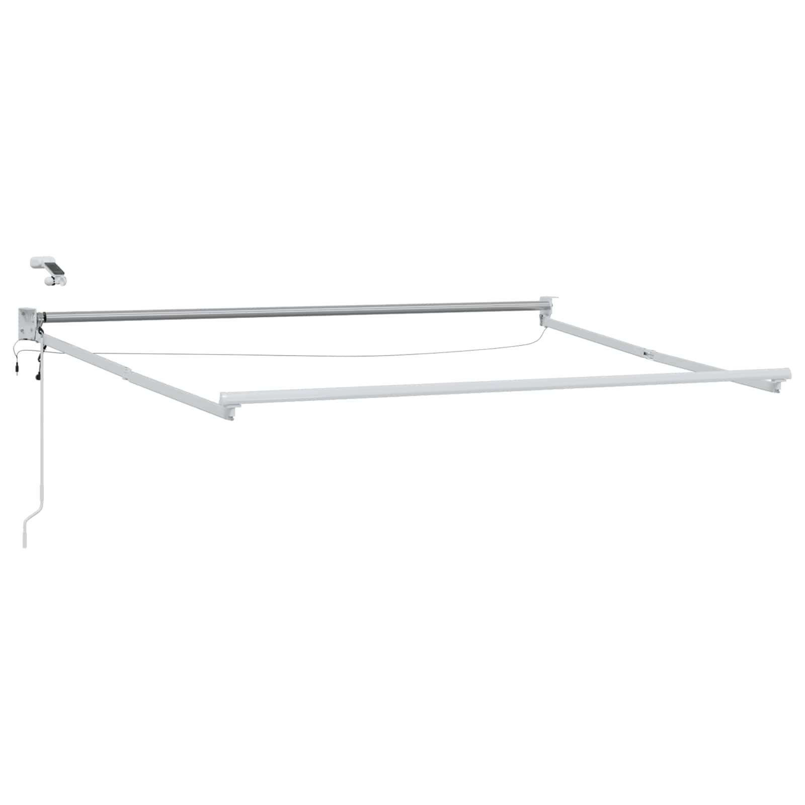 Elektrische ausziehbare Markise Weiß 3 x 2,5 m