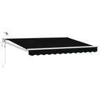 Elektrische ausziehbare Markise Schwarz 3,5 x 2,5 m