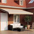 Elektrische ausziehbare Markise Beige 4 x 3 m