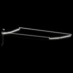Elektrische ausziehbare Markise Rot und Weiß 5 x 3 m