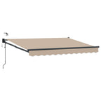 Elektrische ausziehbare Markise Beige 3,5 x 2 m