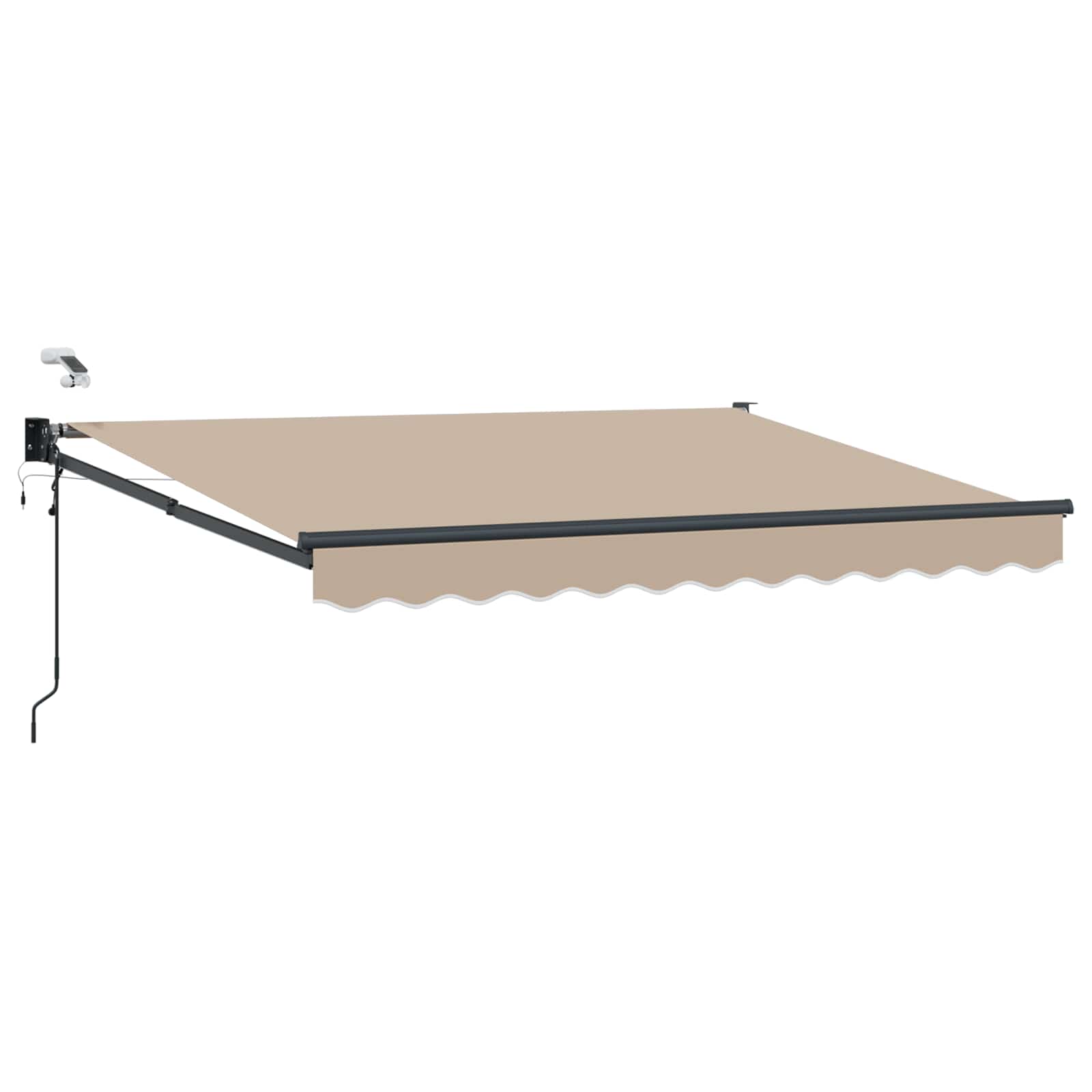 Elektrische ausziehbare Markise Beige 3,5 x 2 m