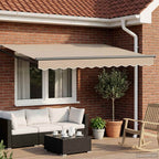 Elektrische ausziehbare Markise Beige 3,5 x 2,5 m