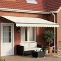Elektrische ausziehbare Markise Creme 4,5 × 3 m