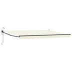 Elektrische ausziehbare Markise Creme 4,5 × 3 m