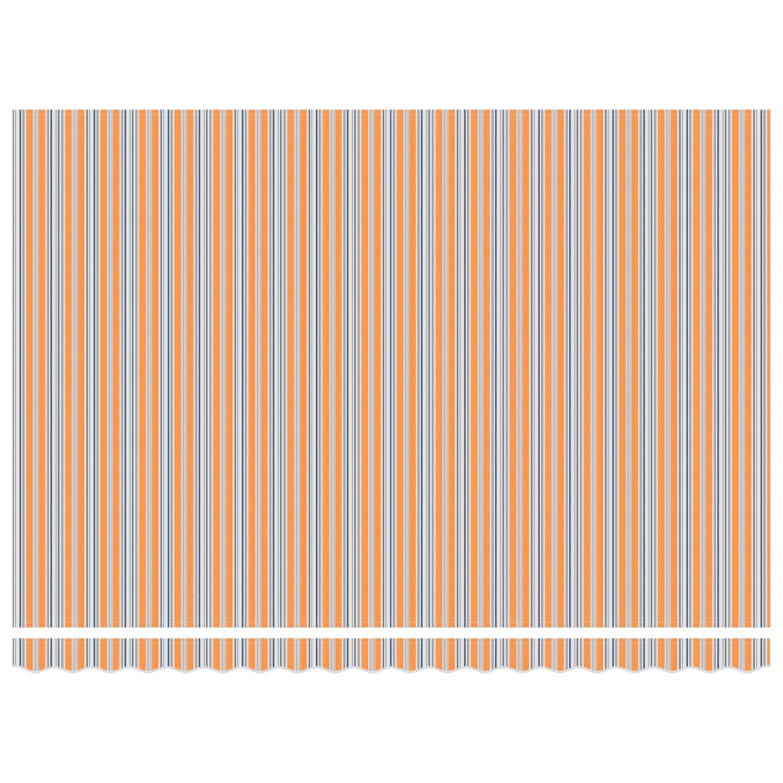 Elektrische ausziehbare Markise Blau, Orange, Weiß 4 x 3 m