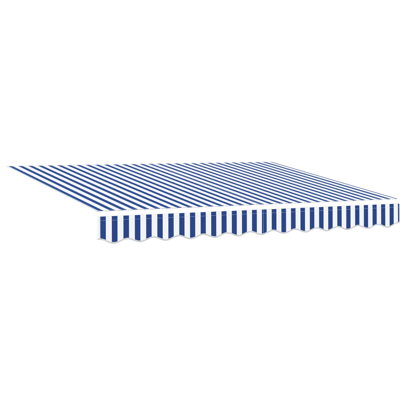 Elektrische ausziehbare Markise Blau, Weiß, Anthrazit 3 x 2,5 m